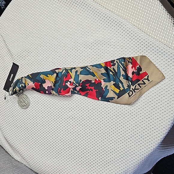 Donna Karan Handbag Scarf-khaki - Picture 2 of 7